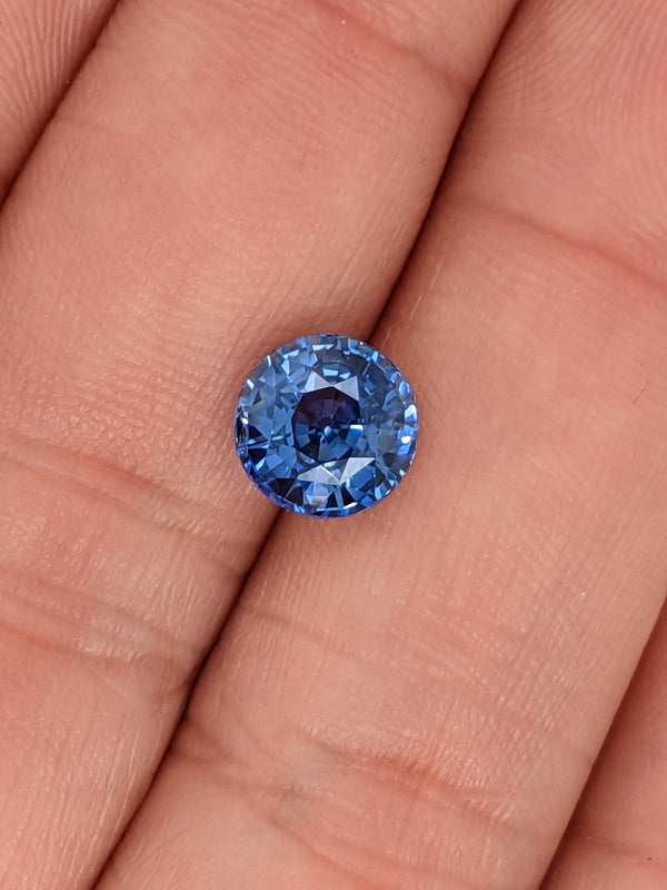 2.64ct Blue Sapphire Round
