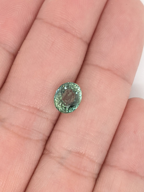 2.47ct Teal Sapphire Oval