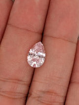 3.15ct Peach Sapphire Pear Shape
