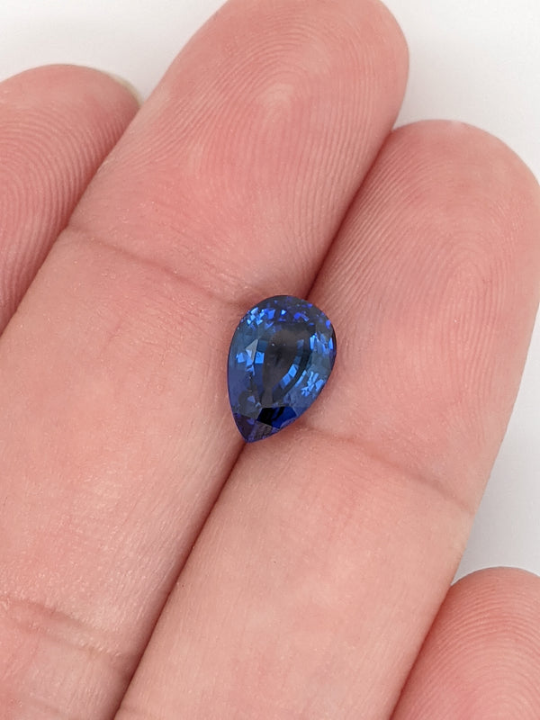 2.02ct Blue Sapphire Pear Shape