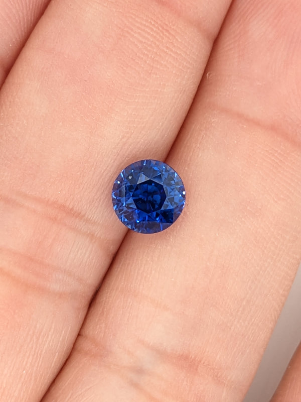 2.03ct Blue Sapphire Round