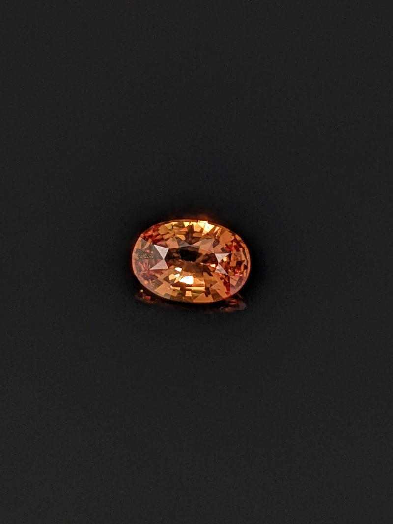 1.05ct Orange Sapphire Oval