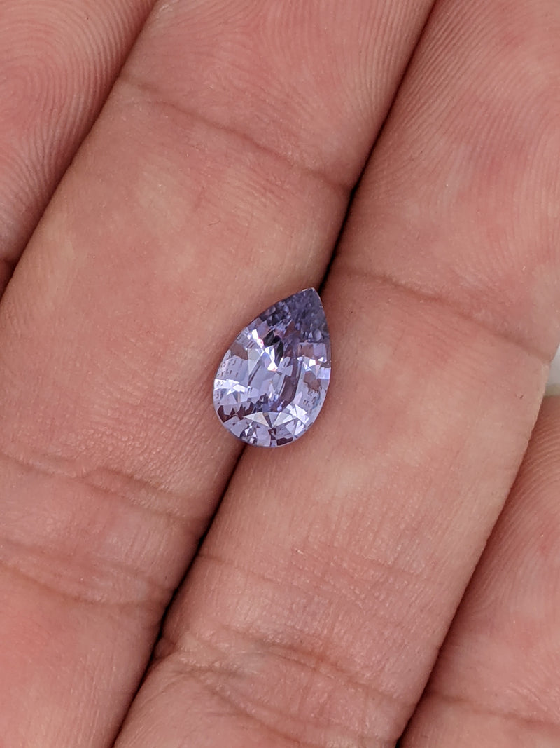 2.07ct Purple Sapphire Pear Shape