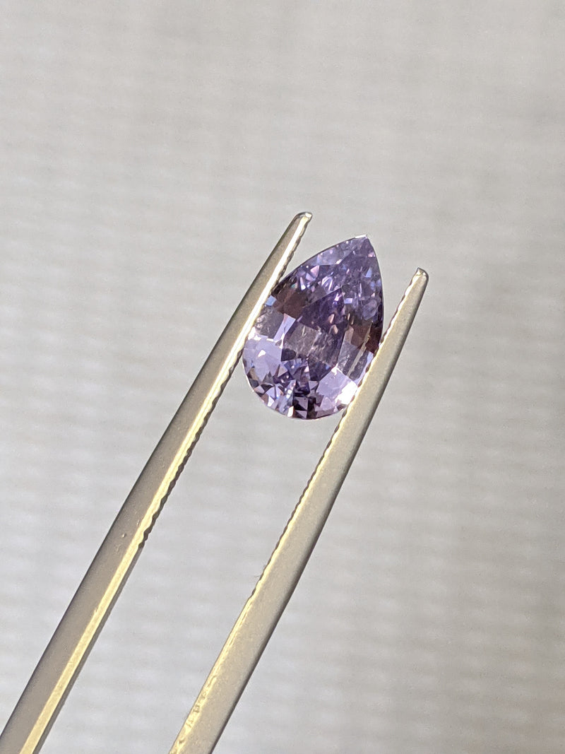 2.07ct Purple Sapphire Pear Shape