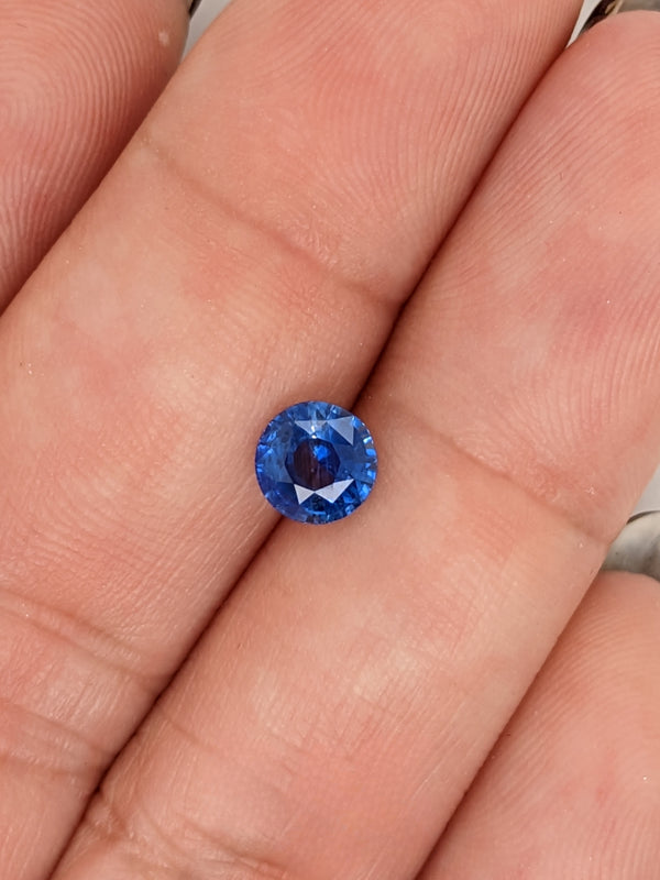 1.14ct Blue Sapphire Round