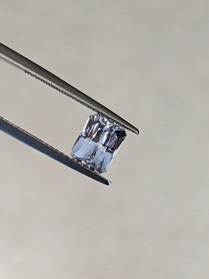 2.19ct White Sapphire Radiant Cut