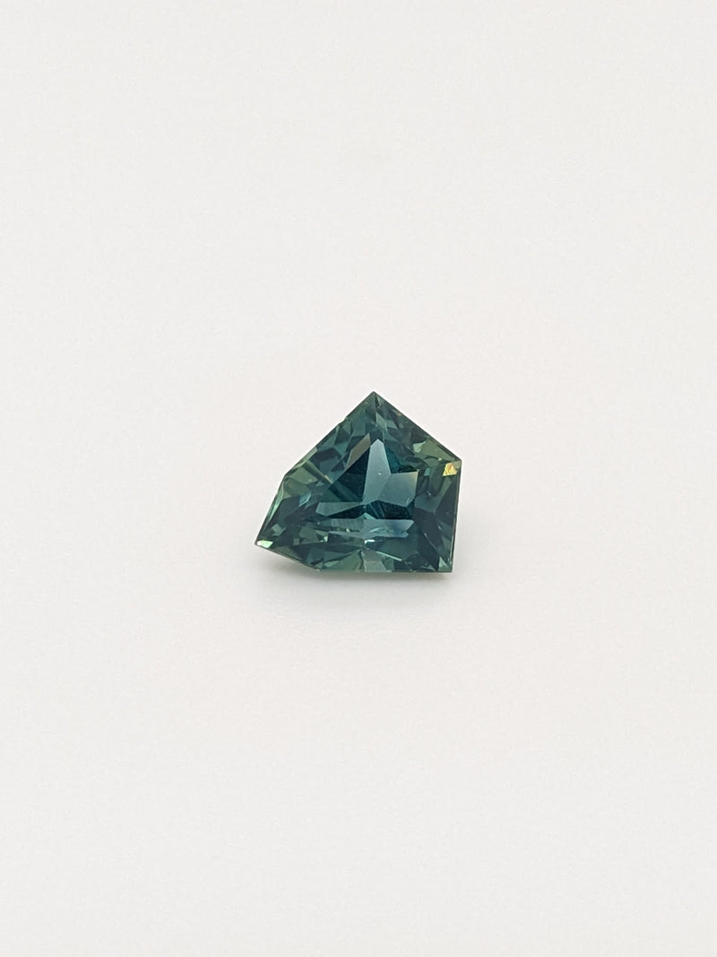 1.23ct Teal Sapphire Kite Shape