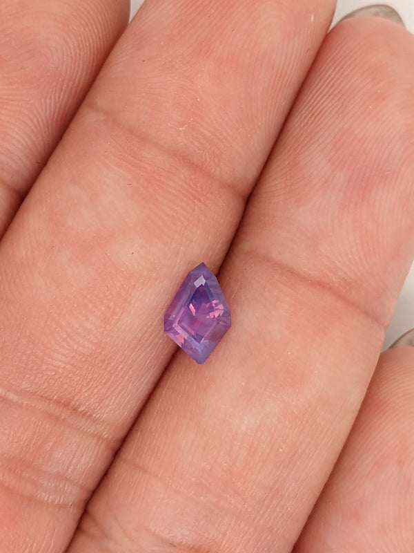 0.91ct Purple Sapphire Kite Shape