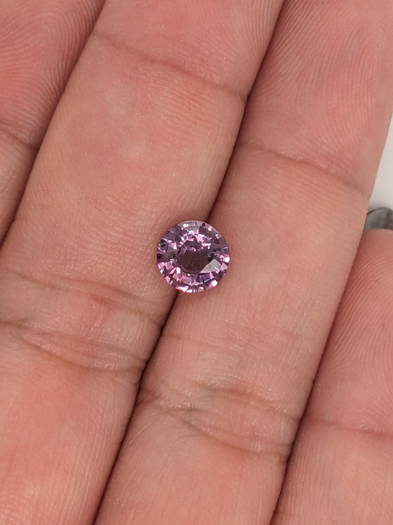 1.28ct Purple Sapphire Round