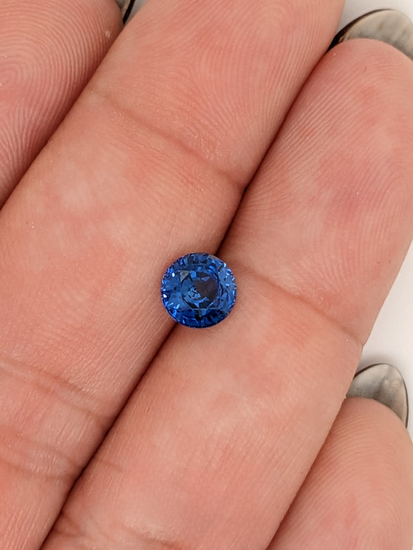 1.21ct Blue Sapphire Round