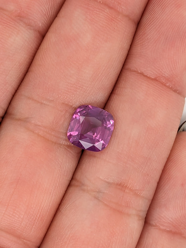 3.00ct Magenta Sapphire Cushion Cut