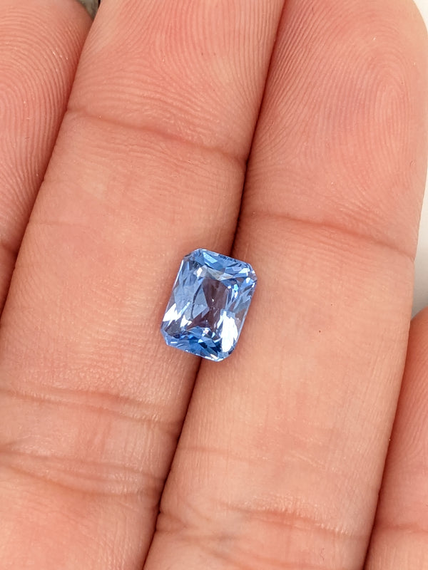 2.05ct Blue Sapphire Radiant Cut