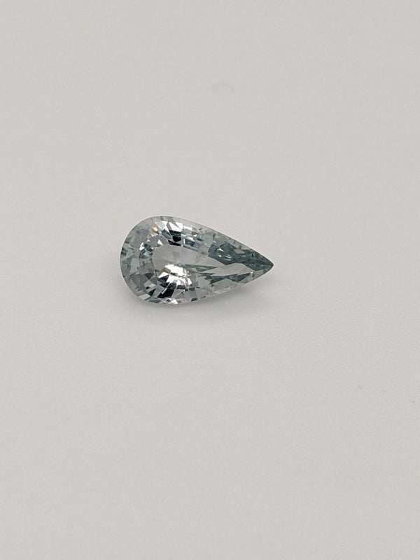 2.10ct Grey Sapphire Pear Shape