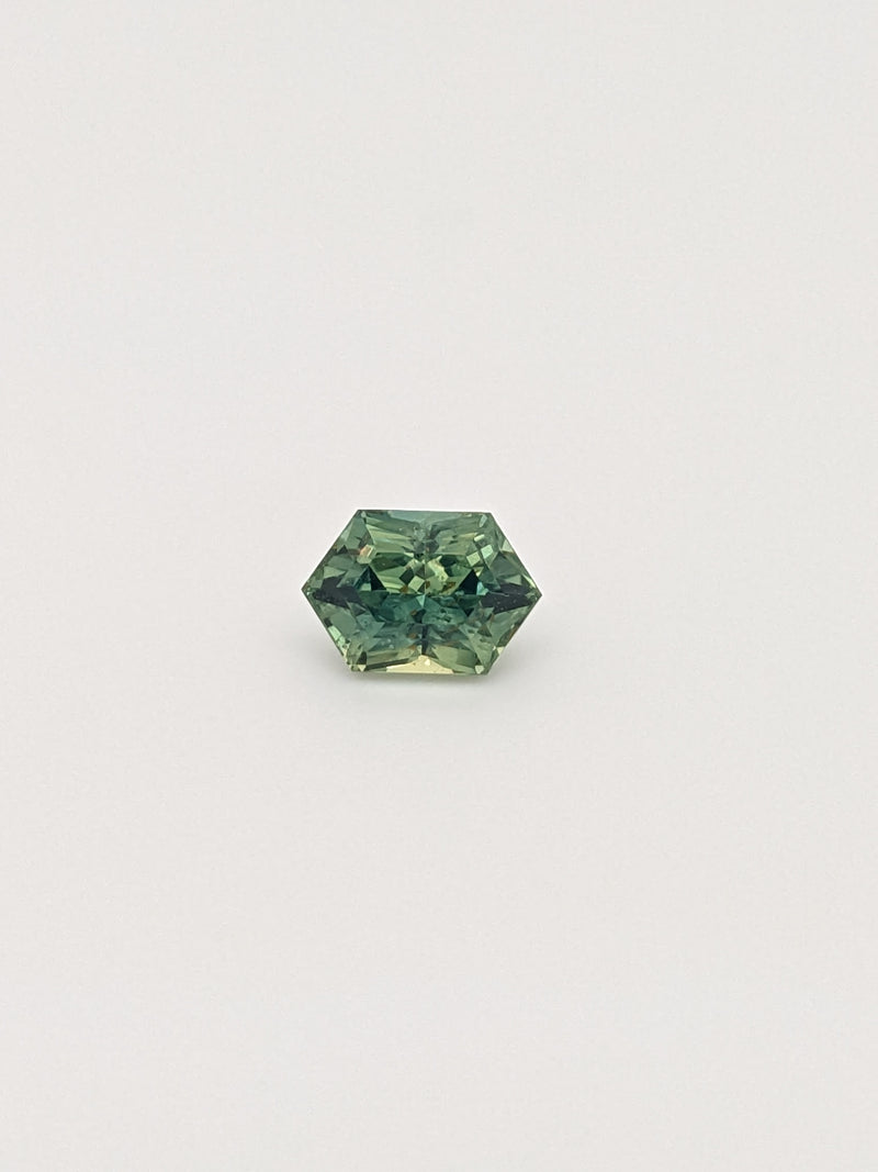 1.03ct Teal Sapphire Elongated Hexagon