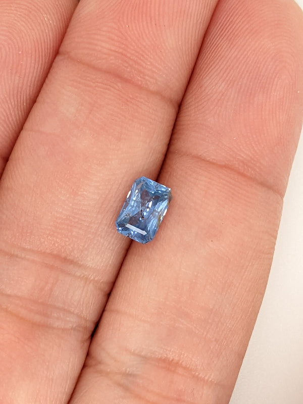 1.16ct Blue Sapphire Radiant Cut