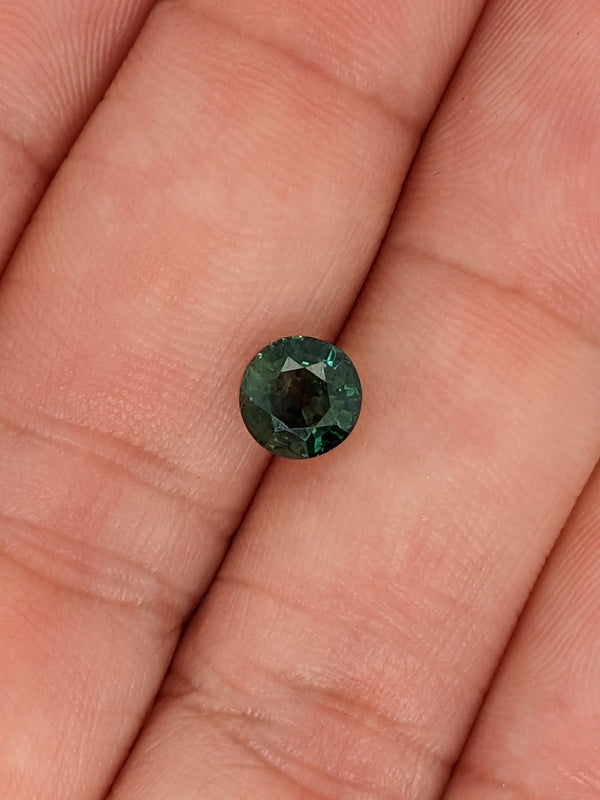 1.38ct Teal Sapphire Round