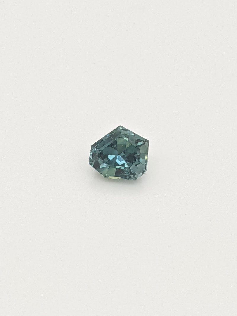 1.02ct Teal Sapphire Geometric Cut