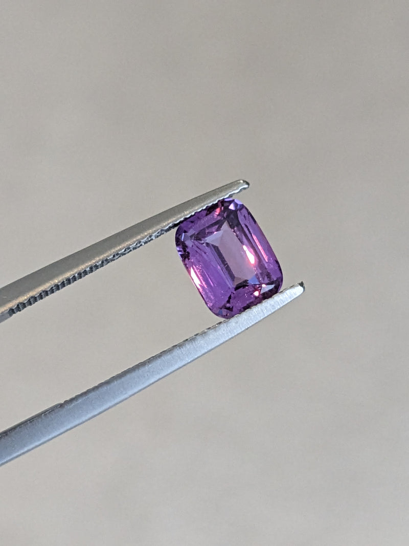 1.70ct Purple Sapphire Cushion Cut