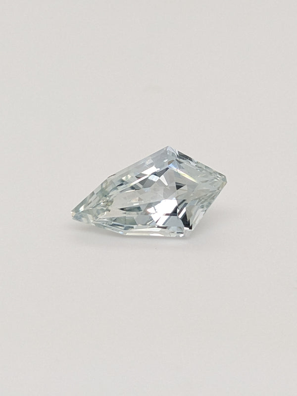 3.13ct White Sapphire Kite Shape