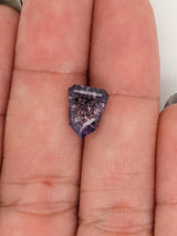 3.14ct Salt & Pepper Purple Sapphire Geometric Cut