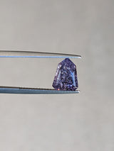 3.14ct Salt & Pepper Purple Sapphire Geometric Cut