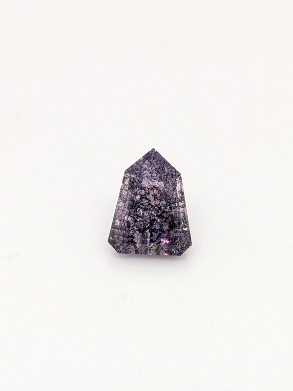 3.14ct Salt & Pepper Purple Sapphire Geometric Cut