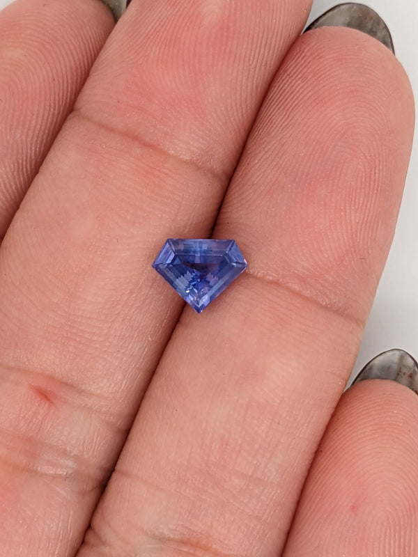 1.10ct Purple Sapphire Shield Cut