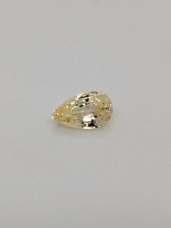 2.12ct Yellow Sapphire Pear Shape