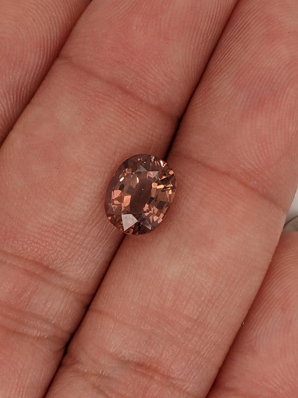 2.46ct Terracotta Sapphire Oval