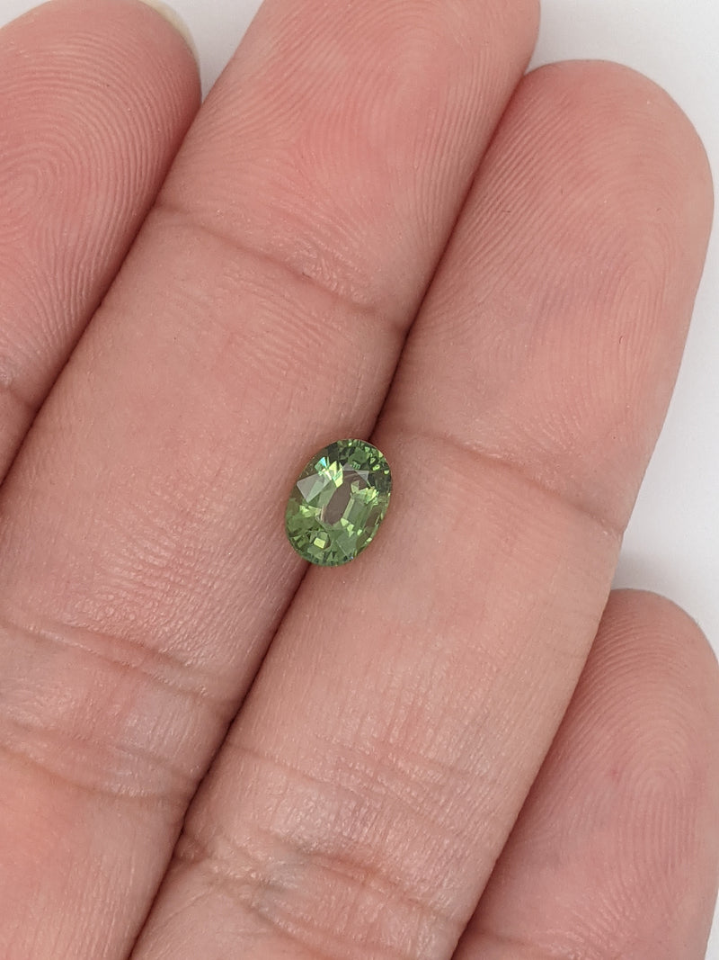 1.12ct Green Sapphire Oval