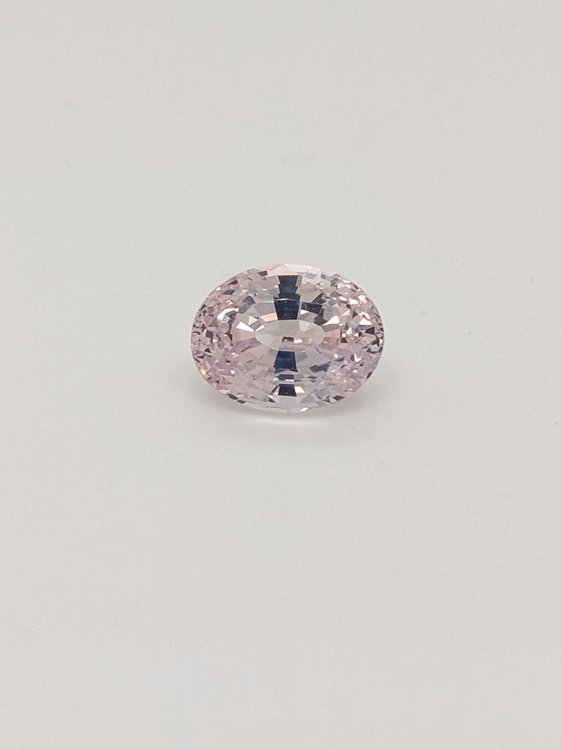 3.21ct Peach Sapphire Oval