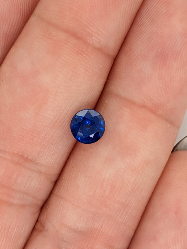 0.98ct Blue Sapphire Round
