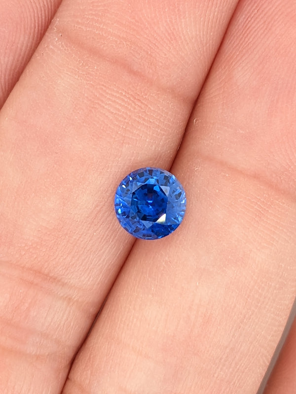 1.64ct Blue Sapphire Round