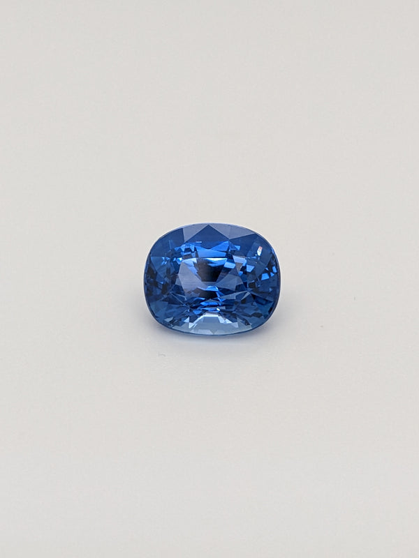 3.37ct Blue Sapphire Cushion Cut