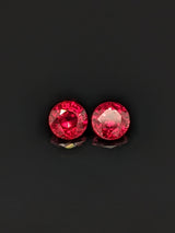 1.31ctw Ruby Round Matched Pair