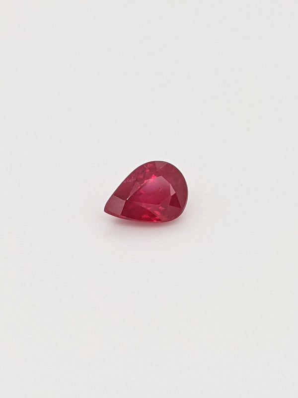 0.75ct Ruby Pear Shape