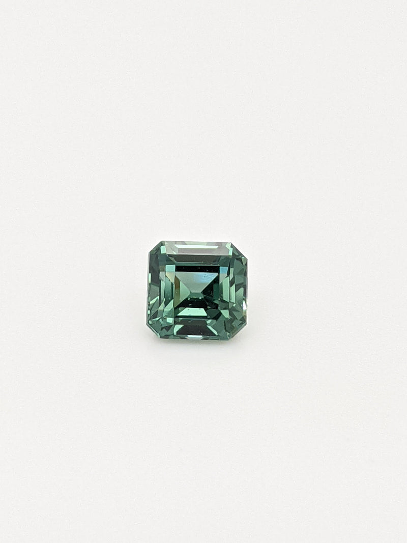 1.16ct Teal Sapphire Asscher Cut