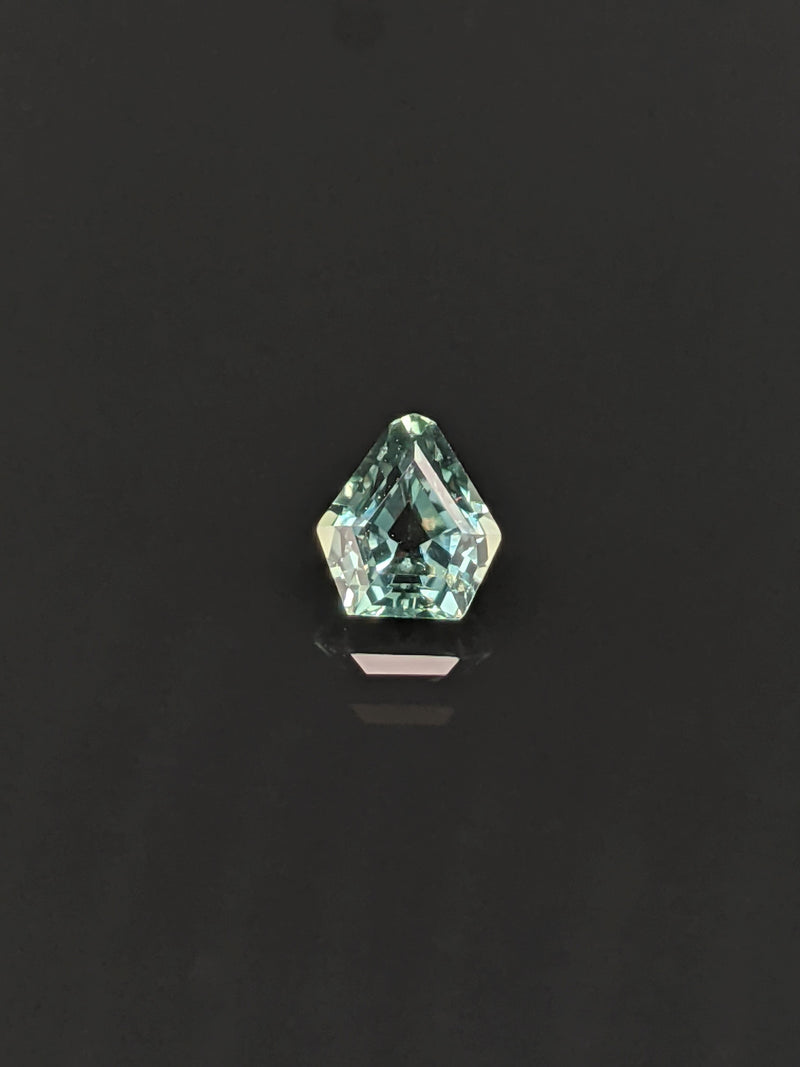 1.08ct Teal Sapphire Shield Cut