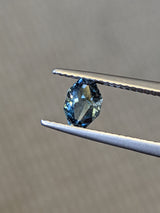 1.09ct Teal Sapphire Geometric Cut